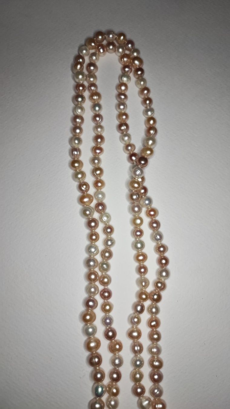 Ketten: Elegante Süsswasserperlenkette 120cm – Neu (gemäss Beschreibung) aus Gstaad von Kunst1996 5
