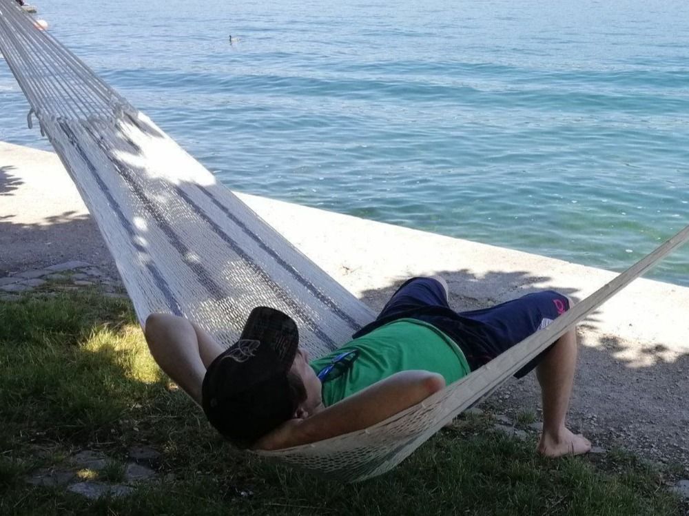 Amache: Handwoven Mayan Net Hammock in Cotton – Nuovo e nell'imballaggio originale da Dübendorf venduto da Mayan-Dreams 1