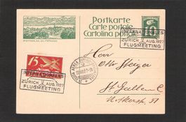 GS Bildpost Pfäffikon ZH , Int. Flugmeeting Zürich 1927