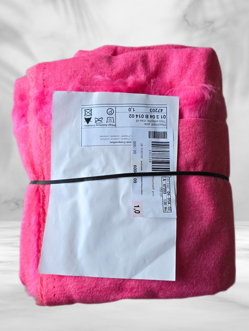 Tissus: Plüschstoff, pink NEU – Neuf avec emballage d'origine à Aarburg par Glitzerzauber