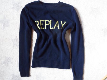 NEUER REPLAY Damen WOLL Pullover Gr M