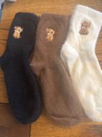 3x Kuschelsocken - flauschig weich-Wohlfühlen- Zeit für Dich