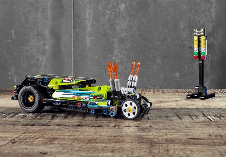 Lego Kit di costruzioni: Lego Technic Dragster Rennauto komplett – Usato da Wabern venduto da libera82 3
