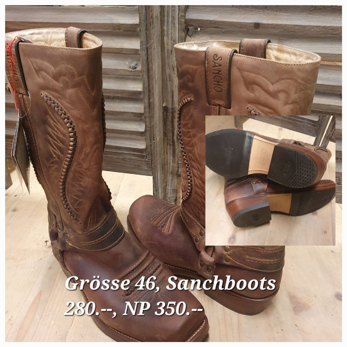 Scarpe da uomo: Cowboyboots, Grösse 46 – Nuovo (secondo la descrizione) da Steffisburg venduto da Bluerodeo