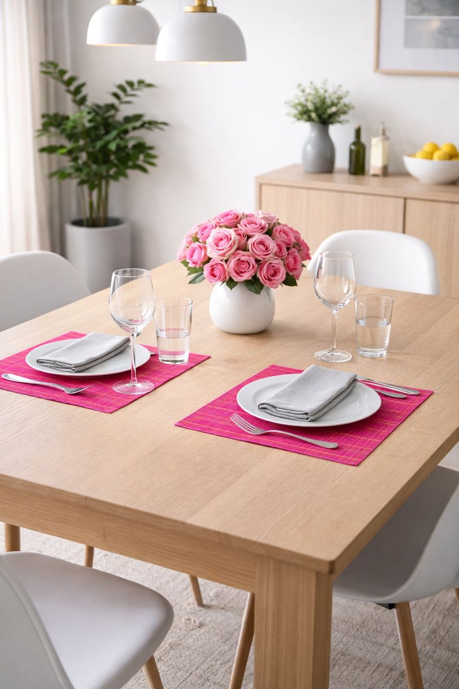 Altra biancheria da tavola: 2x Pinke Tischsets Platzsets – Nuovo (secondo la descrizione) da Fully venduto da VaneaSelection 1