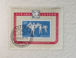 1951, Geschenkheft, Luzern LUNABA ET & * Kt. 370.-