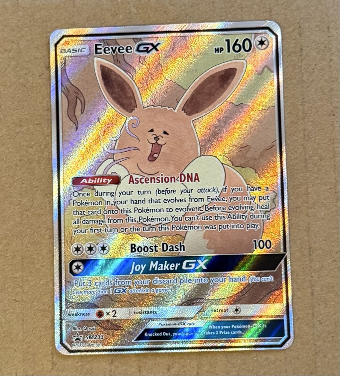 Pokémon Sammelbilder & Trading cards: Eevee GX SM233 English EN – Gebraucht aus Heerbrugg von HennessyCognac