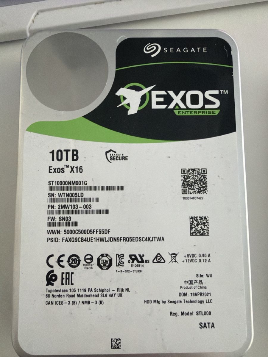 Seagate Dischi rigidi: Seagate Exos 10TB – Usato da Olten venduto da Pandastisch