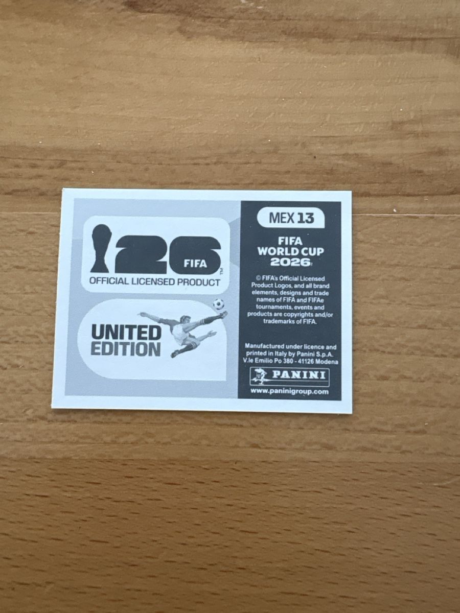 Panini Sammelbilder & Trading cards: FIFA World Cup 2026 Sticker MEX 13  – Neu (gemäss Beschreibung) aus Niederrohrdorf von 92Fischli 1