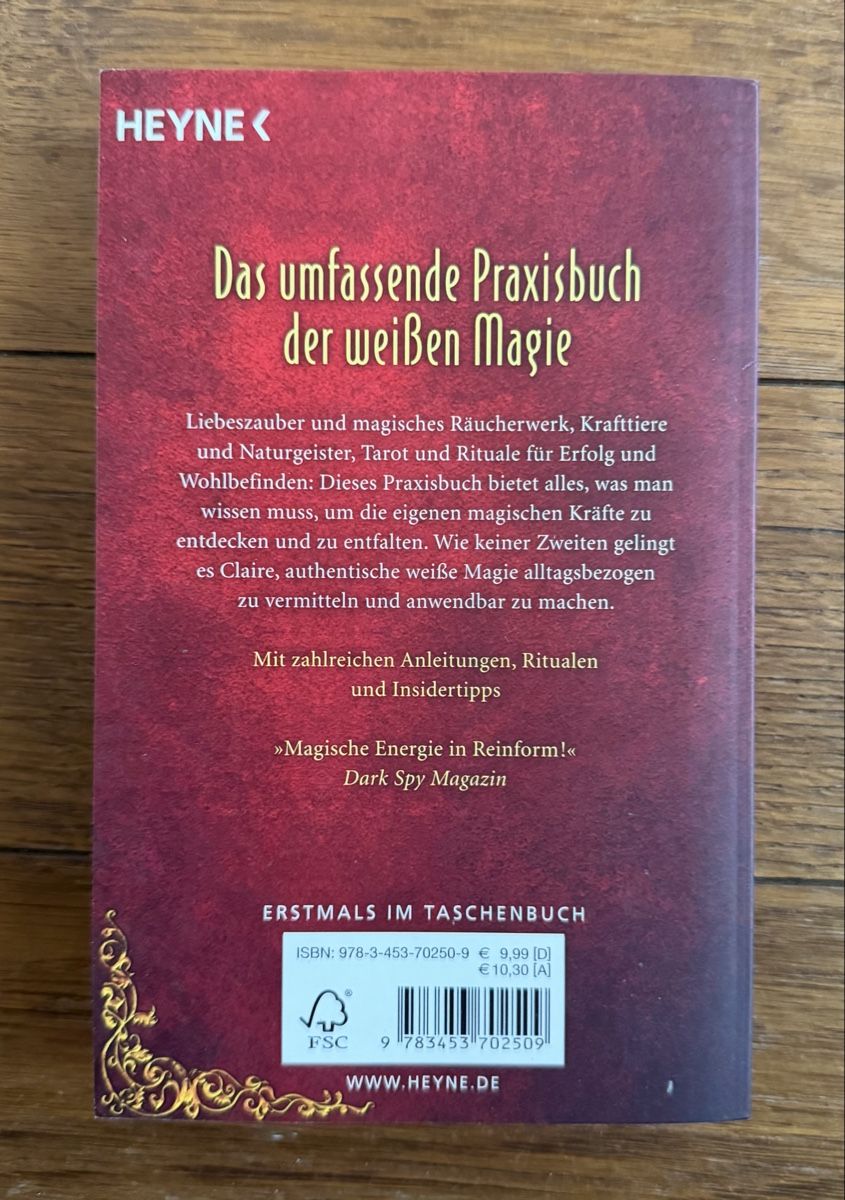 Libri: Die Magie der Hexen von Claire – Nuovo (secondo la descrizione) da Moosseedorf venduto da smushpuff 1