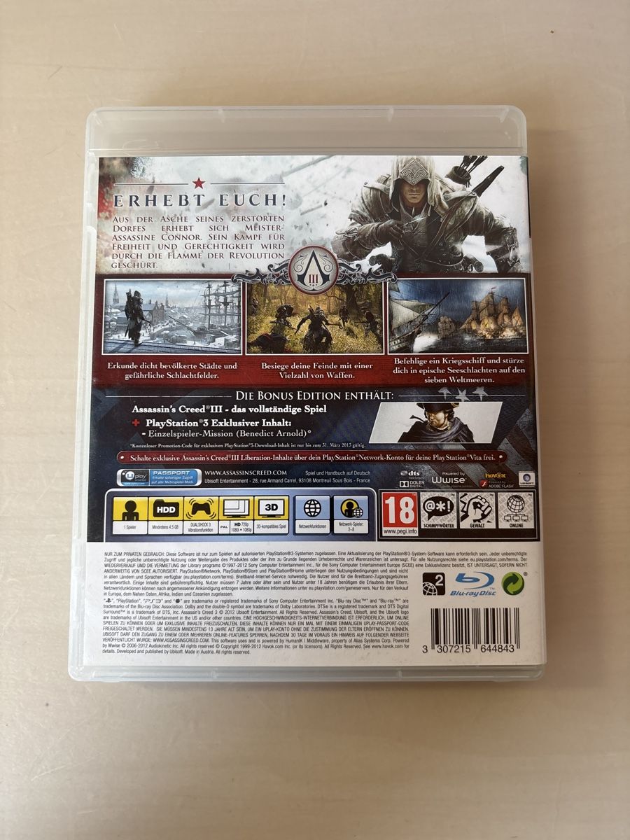 Giochi: Assassin‘s Creed 3 – Usato da Ruswil venduto da Slivio_ 1