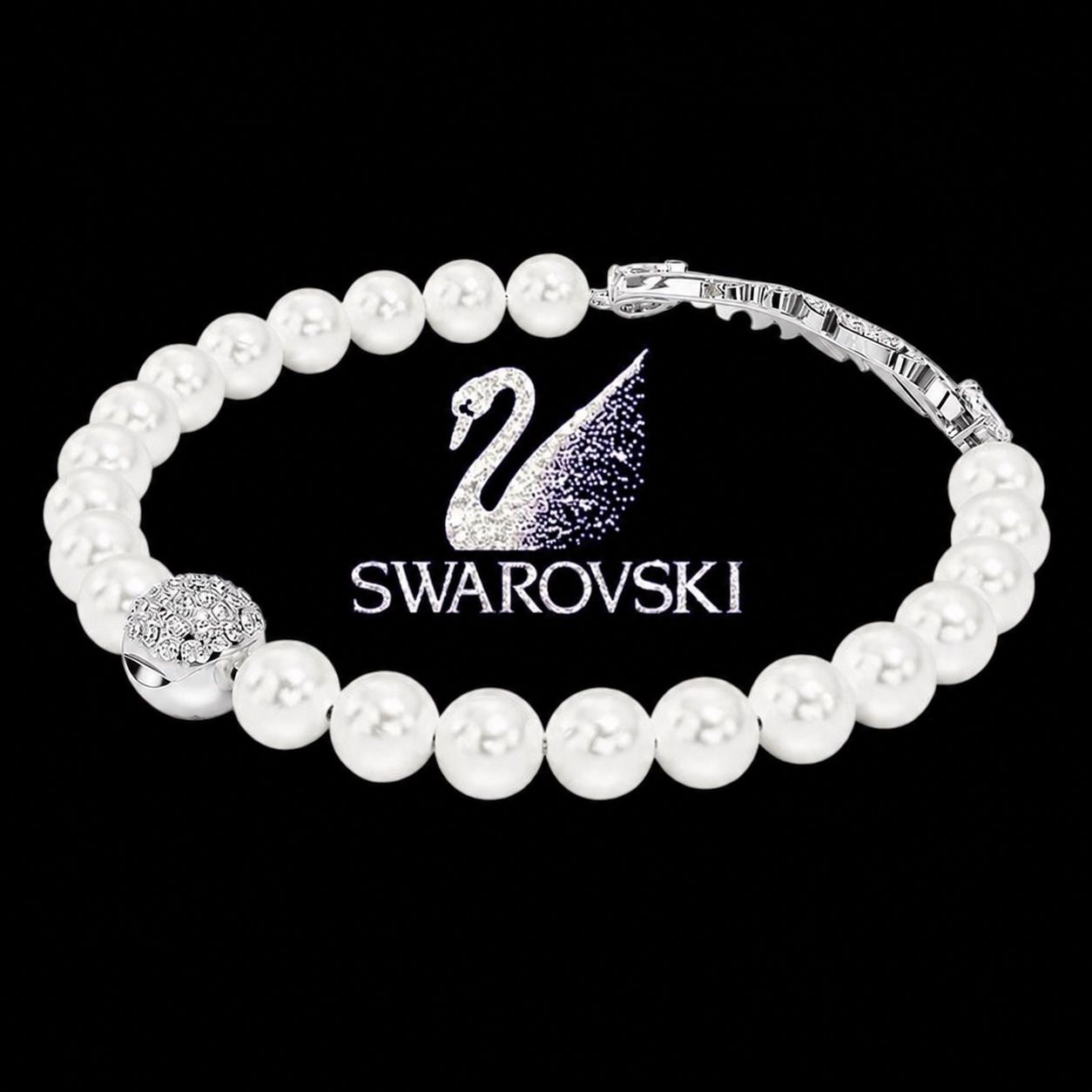 Swarovski Bracelets: SWAROVSKI ARMBAND PERLEN SILBER – Neuf (Voir description) à LUZERN par modeundlifestyle 3
