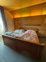 Vintage Doppelbett Holz (180x200 cm)