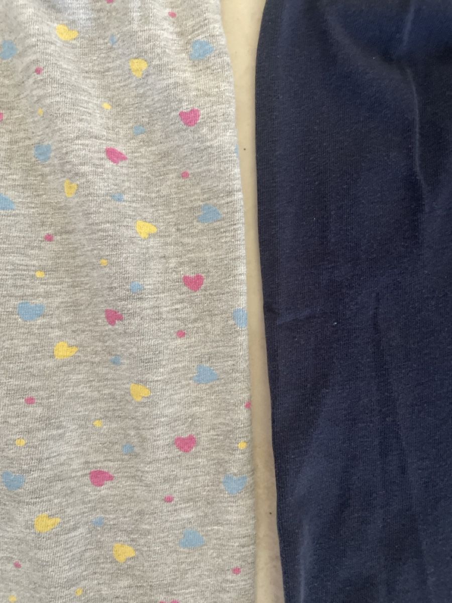 Strümpfe & Strumpfhosen: 2 Leggings Mädchen Gr.110 Herz Muster Dunkelblau – Neu (gemäss Beschreibung) aus Obergerlafingen von cabo4 1
