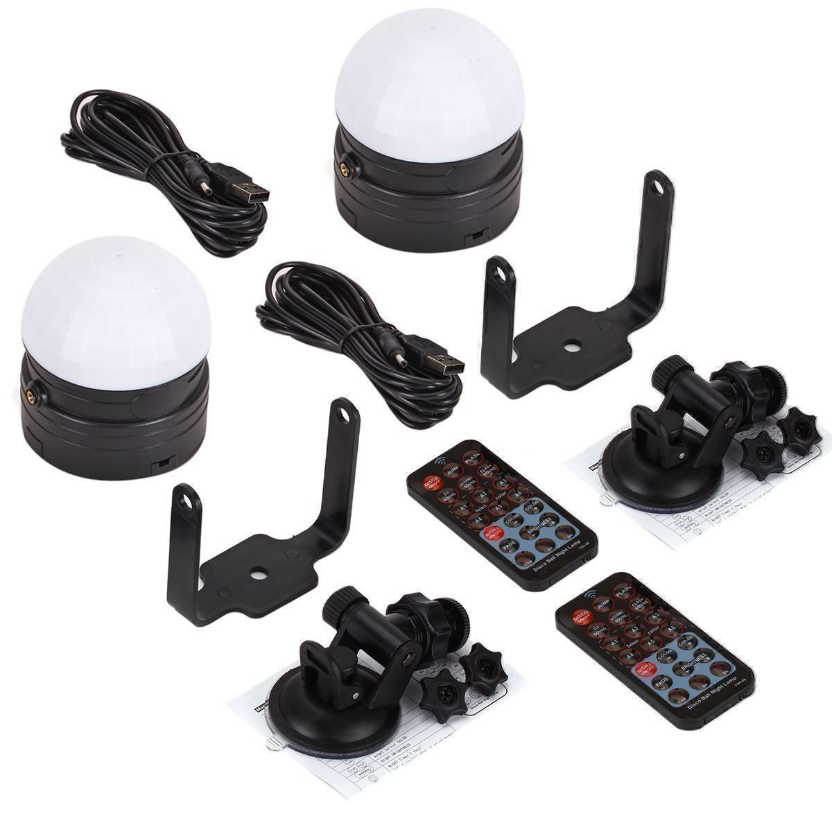 Lampade: 2er Partylicht Discokugel LED Discolicht – Nuovo (secondo la descrizione) da Thun venduto da Newnewshop 2
