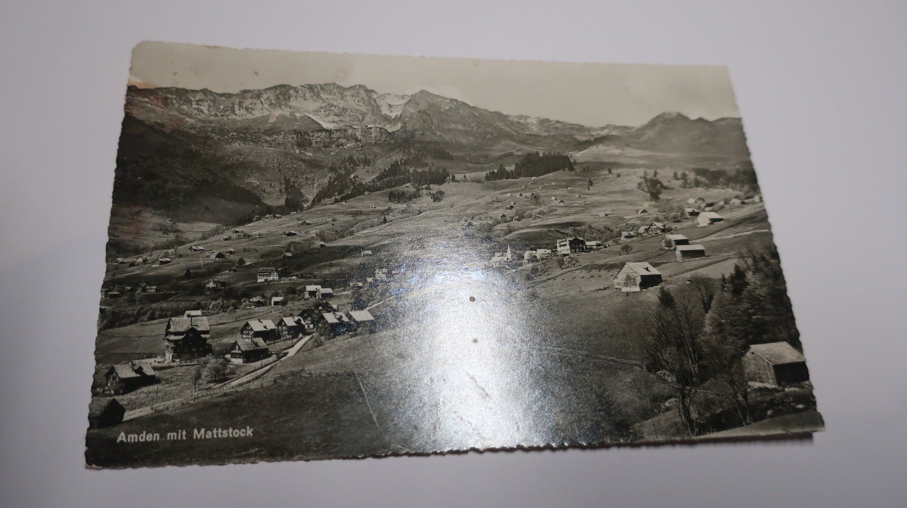 Cartoline postali: Amden mit Mattstock  1952 – Difettoso da Cormoret venduto da Pascalll2001 1