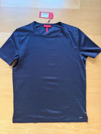 Hugo Boss T-Shirt Gr. M Marineblau kurzarm Herren