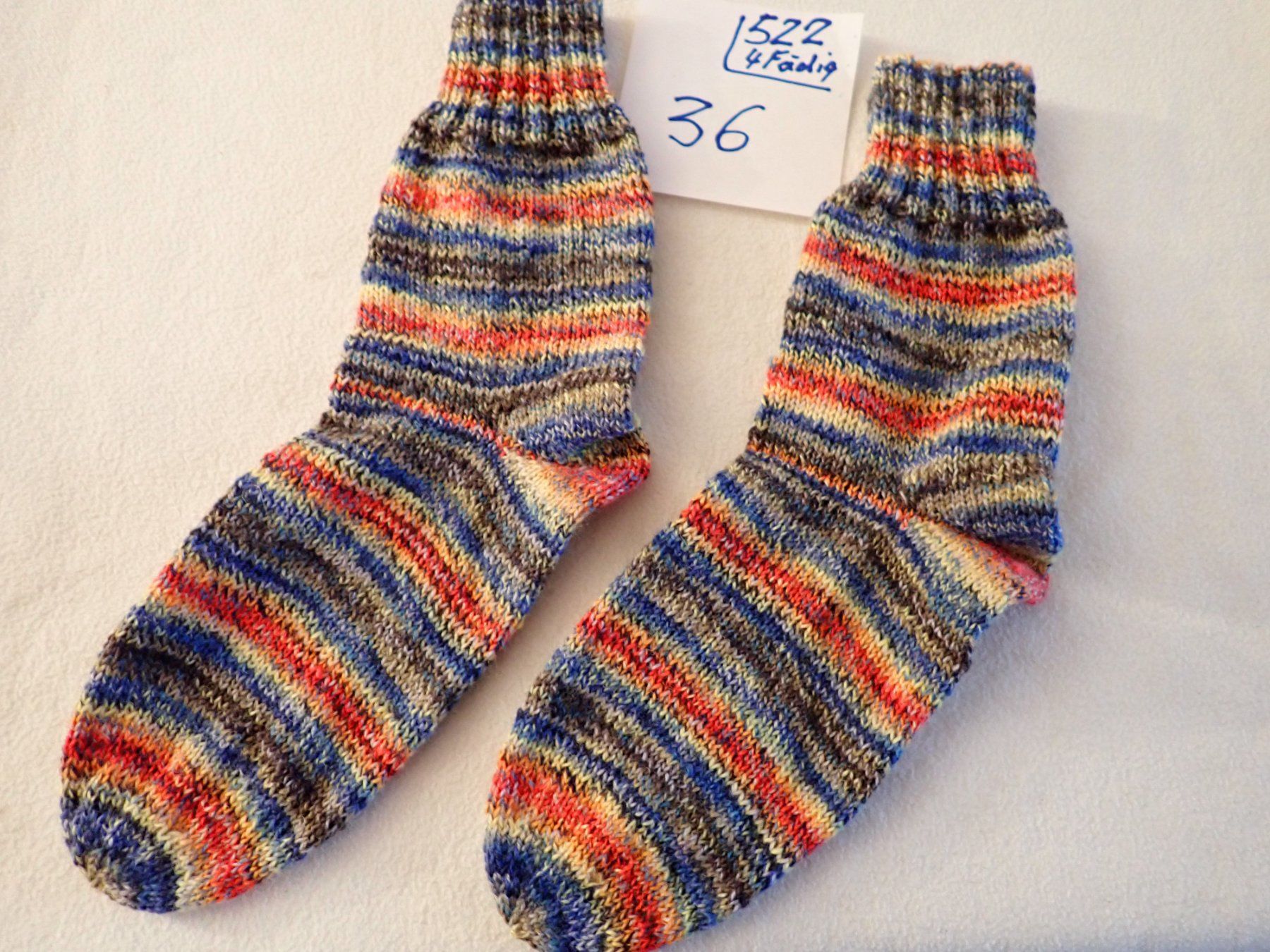 Calze: Handgestrickte Wollsocken  Gr. 36  (522 ) – Nuovo e nell'imballaggio originale da neuenhof venduto da Caterchen