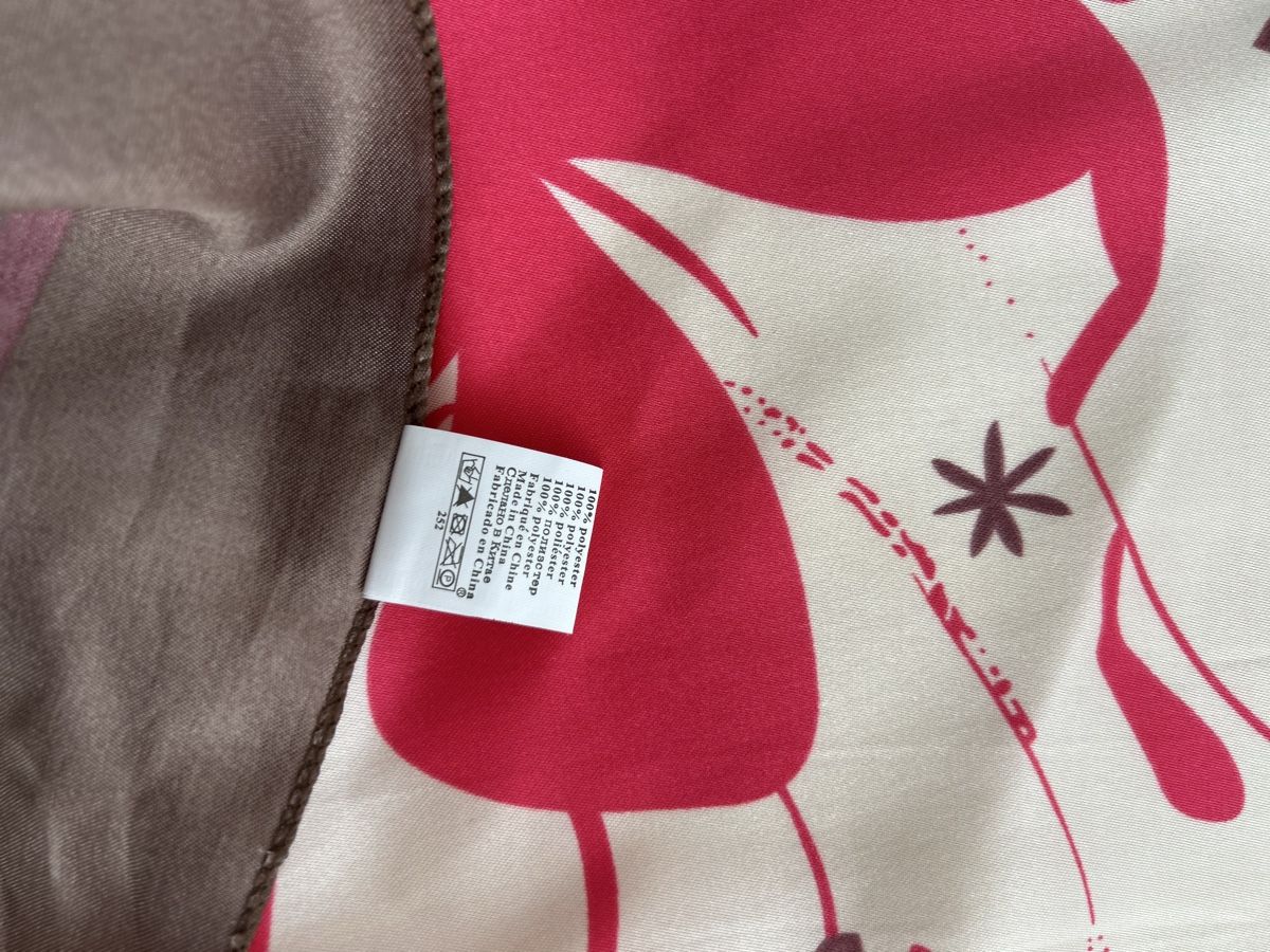 Foulard & Sciarpe: Schal LBVYR 100% Polyester Blumenmuster beige rot – Nuovo (secondo la descrizione) da Saland venduto da ele_vc96 3