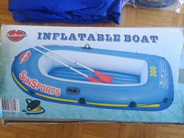 SunSports Schlauchboot /Gummiboot – unbenutzt – mit Paddel