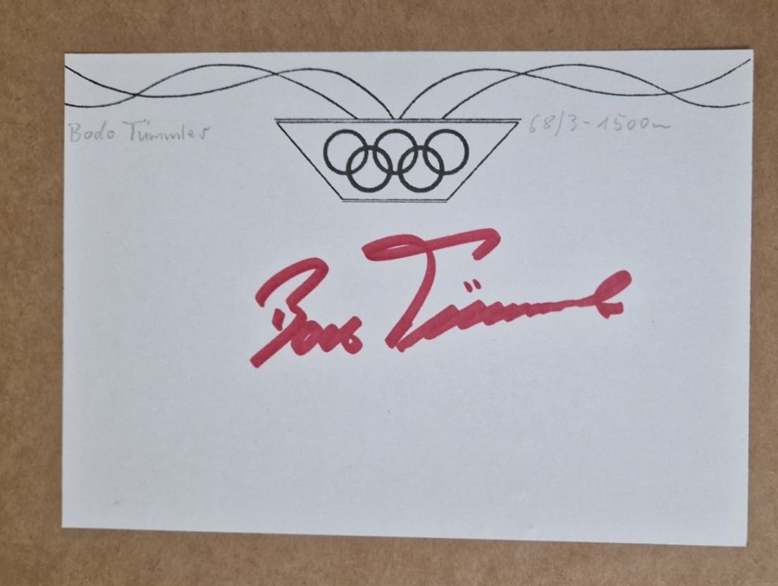 Autogramme: Bodo Tümmler - Leichtathletik - Olympia Bronze – Gebraucht aus Menziken von Autogramme