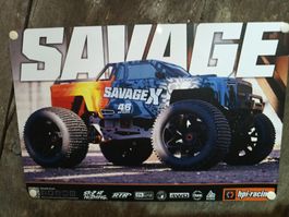 HPi Blechschild Savage neu