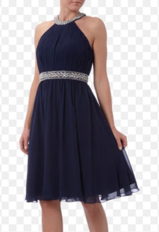 Kleid, Cocktail-Kleid blau Gr. 38 Mascara London | Kaufen auf Ricardo