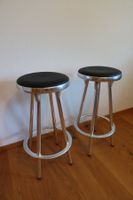2 Industrial Barhocker Aluminium