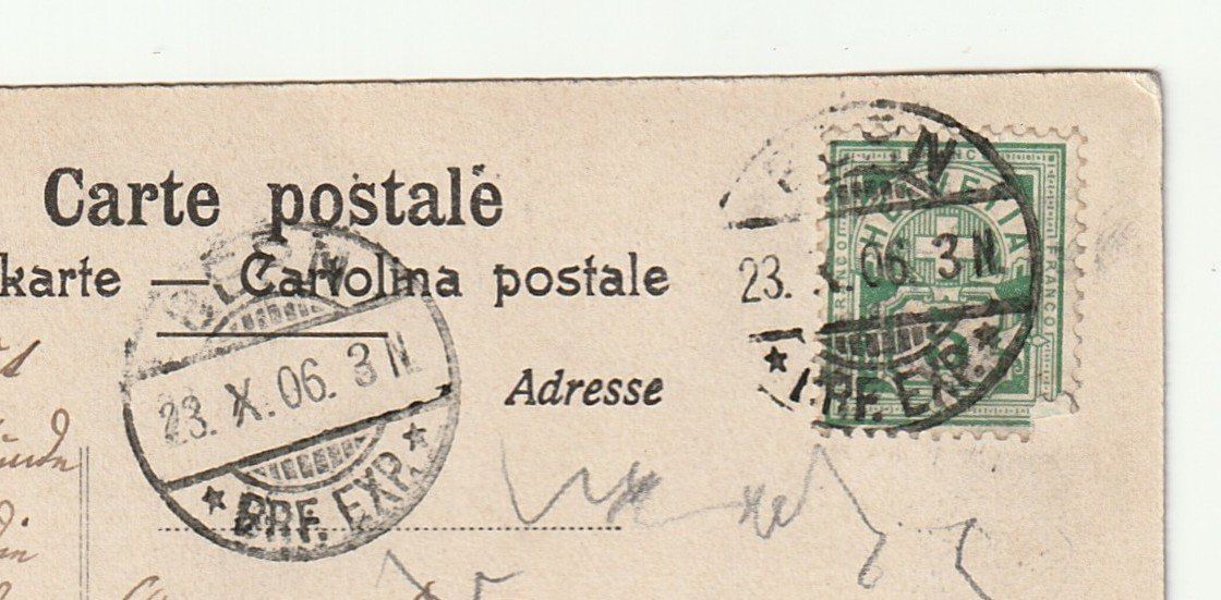 Cartoline postali: Ansichtskarte Bern Bärenbrunnen Marktplatz 1906 – Usato da St. Gallen venduto da Ricardo_Deals 2