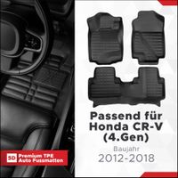 5D Premium Auto Fussmatten für Honda CR-V 2012-2018