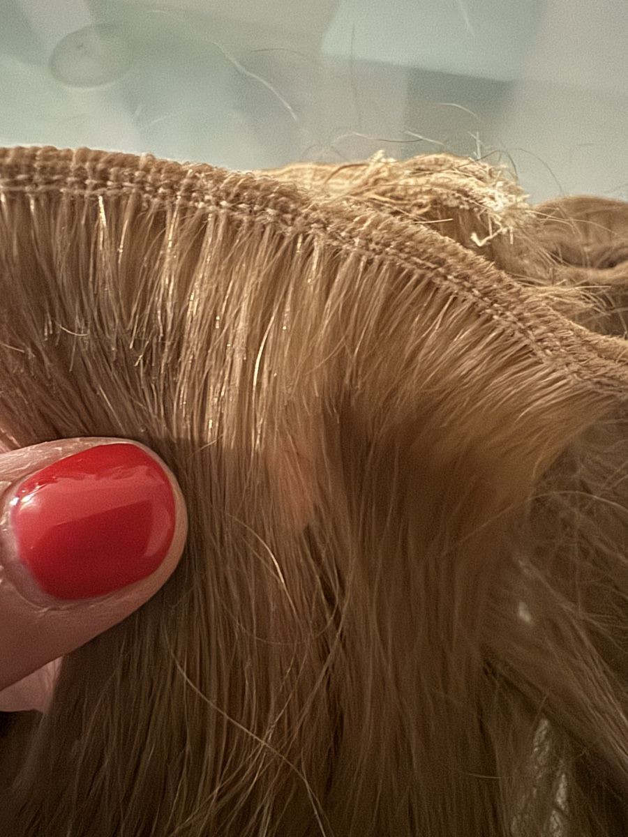 Parrucche: Extension Capelli Biondi Miele, Lunghezza Media – Usato da Grono venduto da tes_6t5v 1