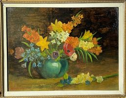 Depot Mare STILLLEBEN OELGEMÄLDE MIT RAHMEN  GRÖSSE 50X40CM