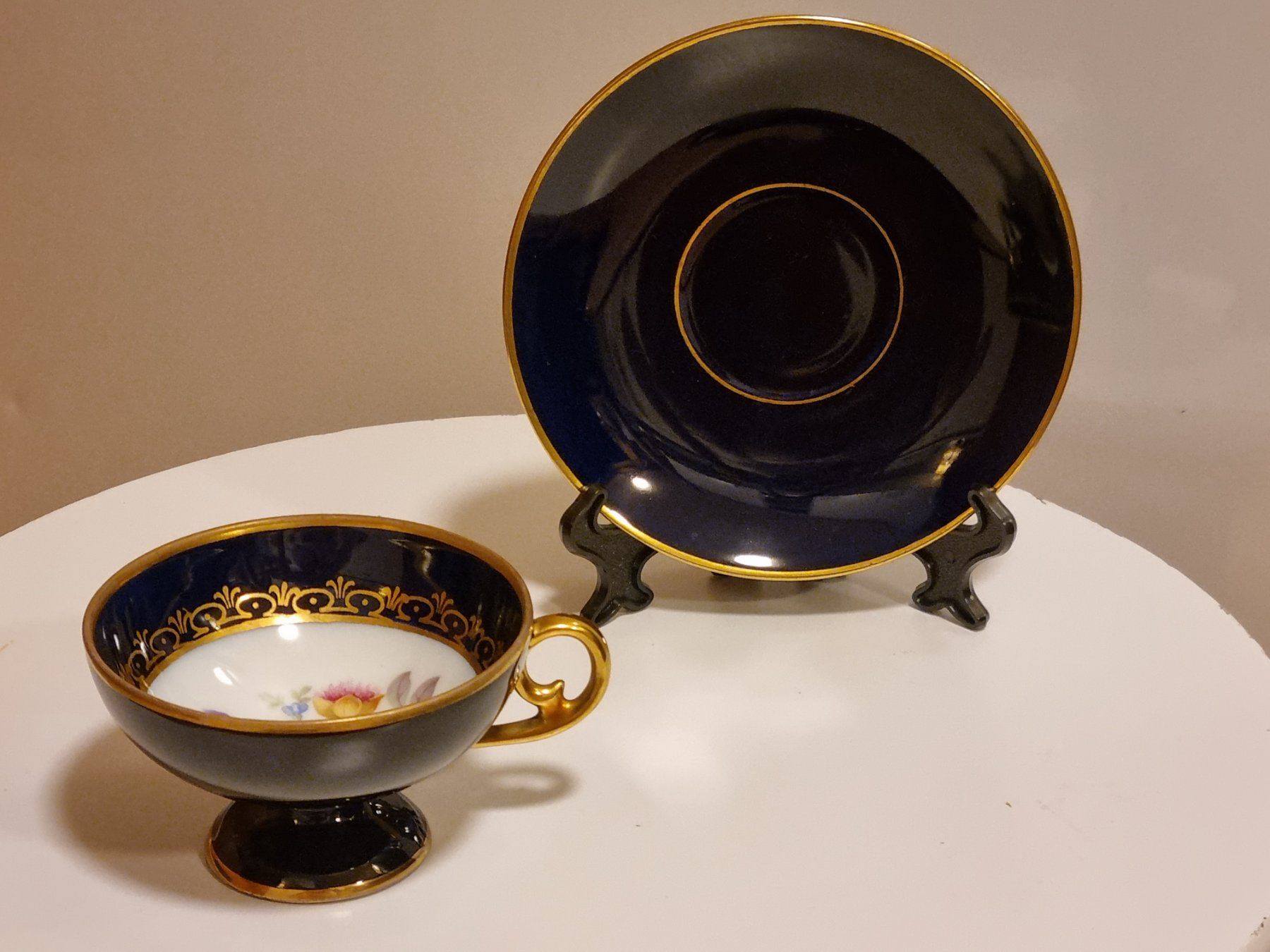 Tazze: Ilmenau Echt Kobalt Teetasse mit Goldrand – Usato da Scharnachtal venduto da devin03 4