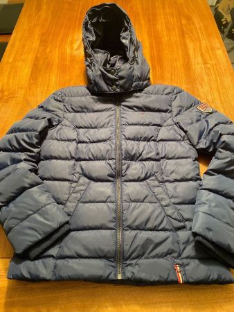 Daunenjacke Damen Hilfiger Denim Grösse M dunkelblau