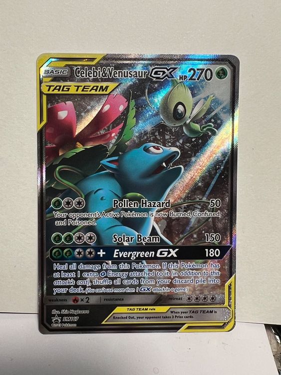 Venusaur Celebi GX Tag Team SM167 Pokémon carte Karte Kaufen auf Ricardo