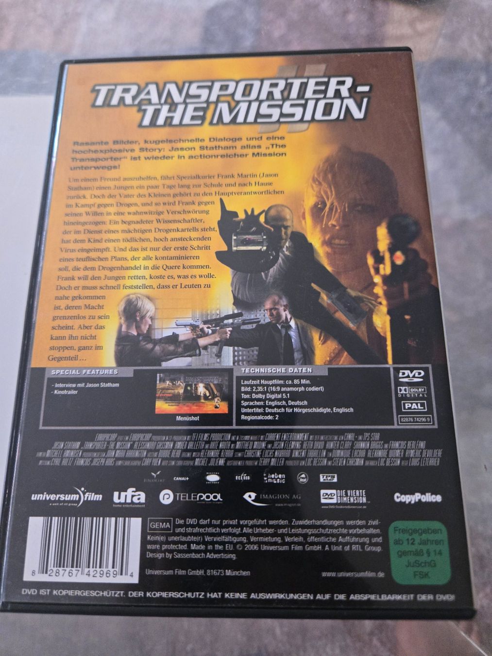 Tutti i DVDs: Transporter - The Mission DVD – Usato da Bussigny venduto da Kfdlt 1