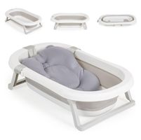 Foldable Baby Bath with Digital Thermometer - Summer Ready!