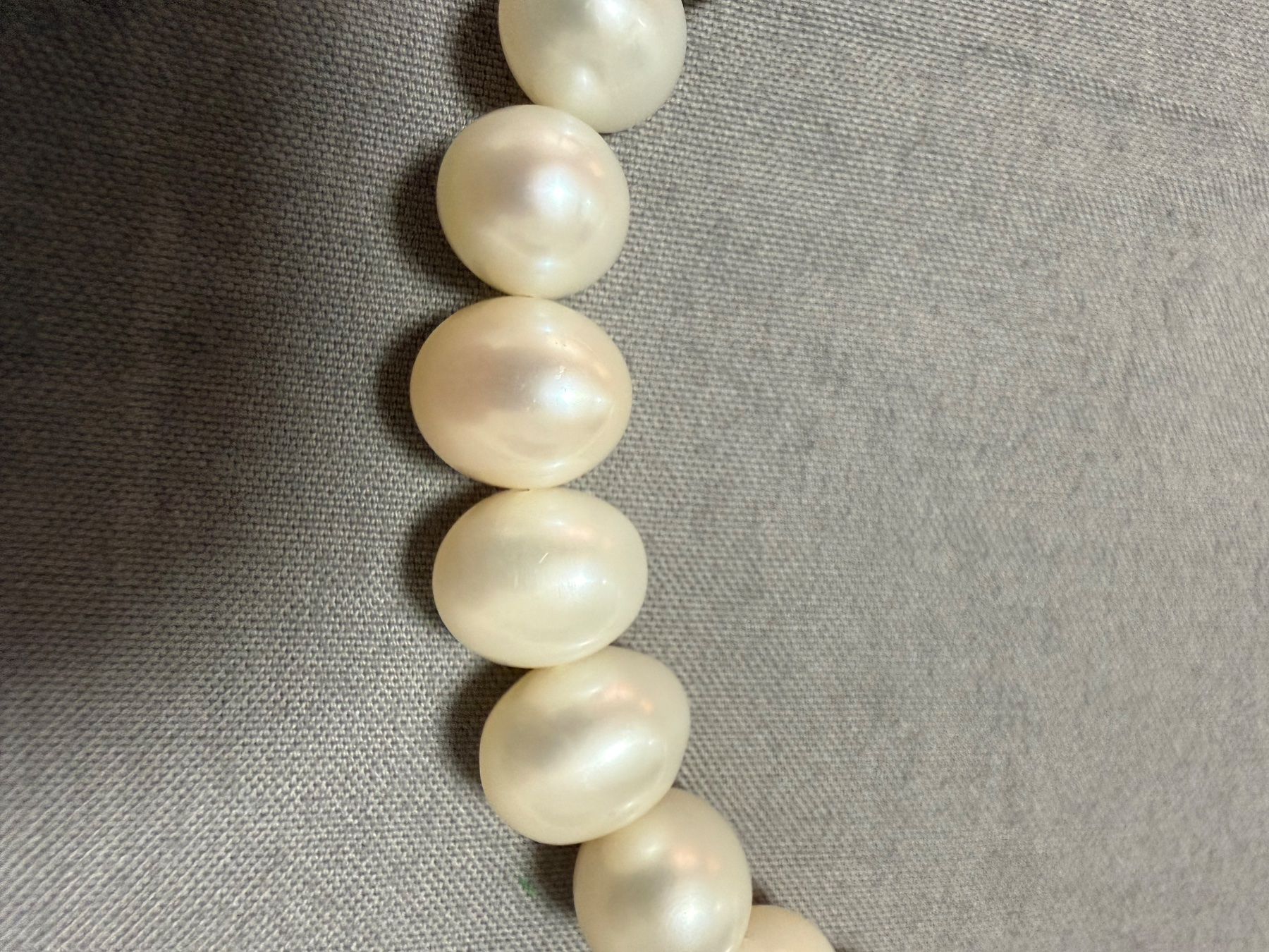 Perlen (unechte): Kette echt Perlen 9/10mm – Gebraucht aus Oberhof von RealStone 4