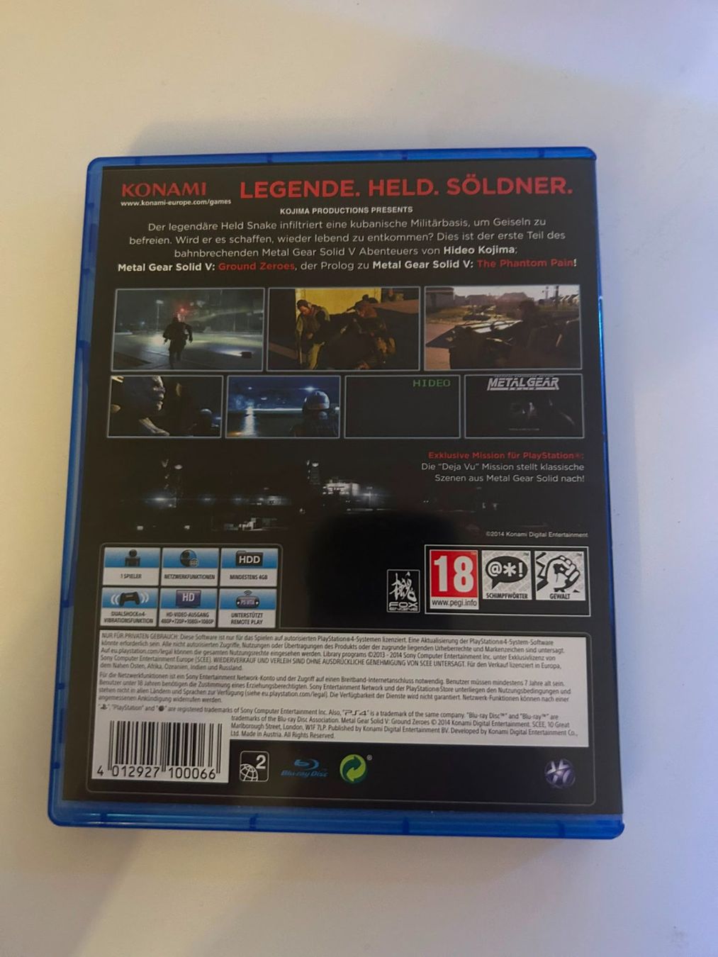 Giochi: Metal Gear Solid V Ground Zeroes - PS4 – Nuovo (secondo la descrizione) da Madetswil venduto da Luck_4_Ever 2