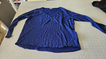 Maglioncino blu misto viscosa cangiante Blue Motion 48/50