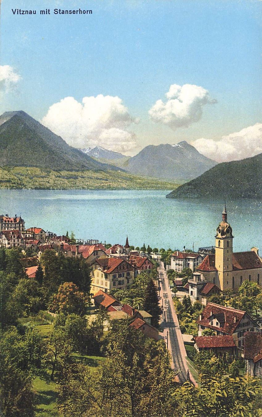Cartoline postali: Vitznau mit stanserhorn – Usato da Biasca venduto da Blenio71