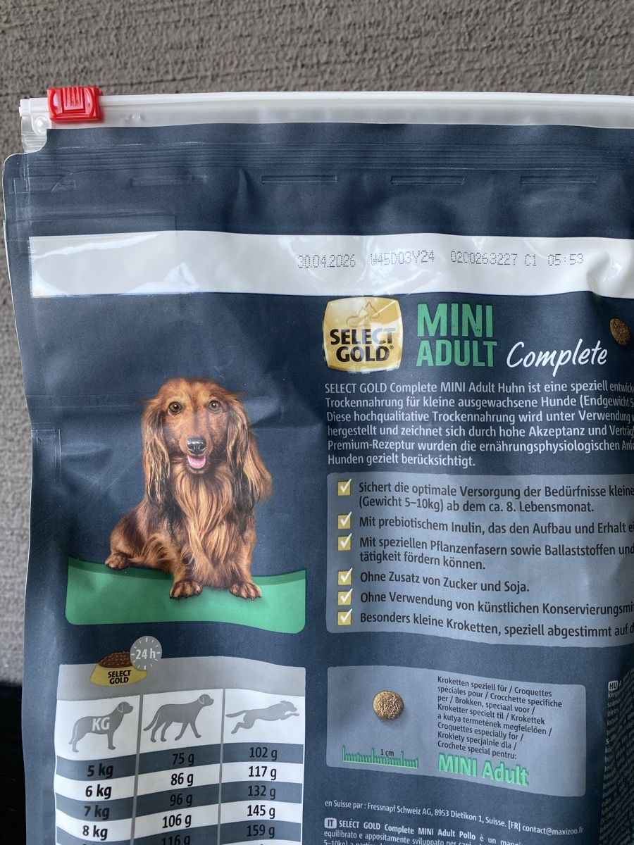 Hundefutter Select Gold - Mini Adult (Neu und originalverpackt) in  Hgendorf fr CHF 7  mit Lieferung auf Ricardo kaufen