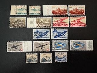 Alle Briefmarken: Flugpost, Auswahl, postfrisch/gestempelt – Gebraucht aus Stallikon von HILDECH1