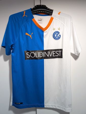 🩵 Grasshopper Trikot 2018/19 Home– U-Team- Nr.5 Conte -Gr.M