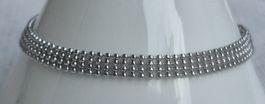 Bracciale color Argento Triplo Filo Regolabile Nuovo