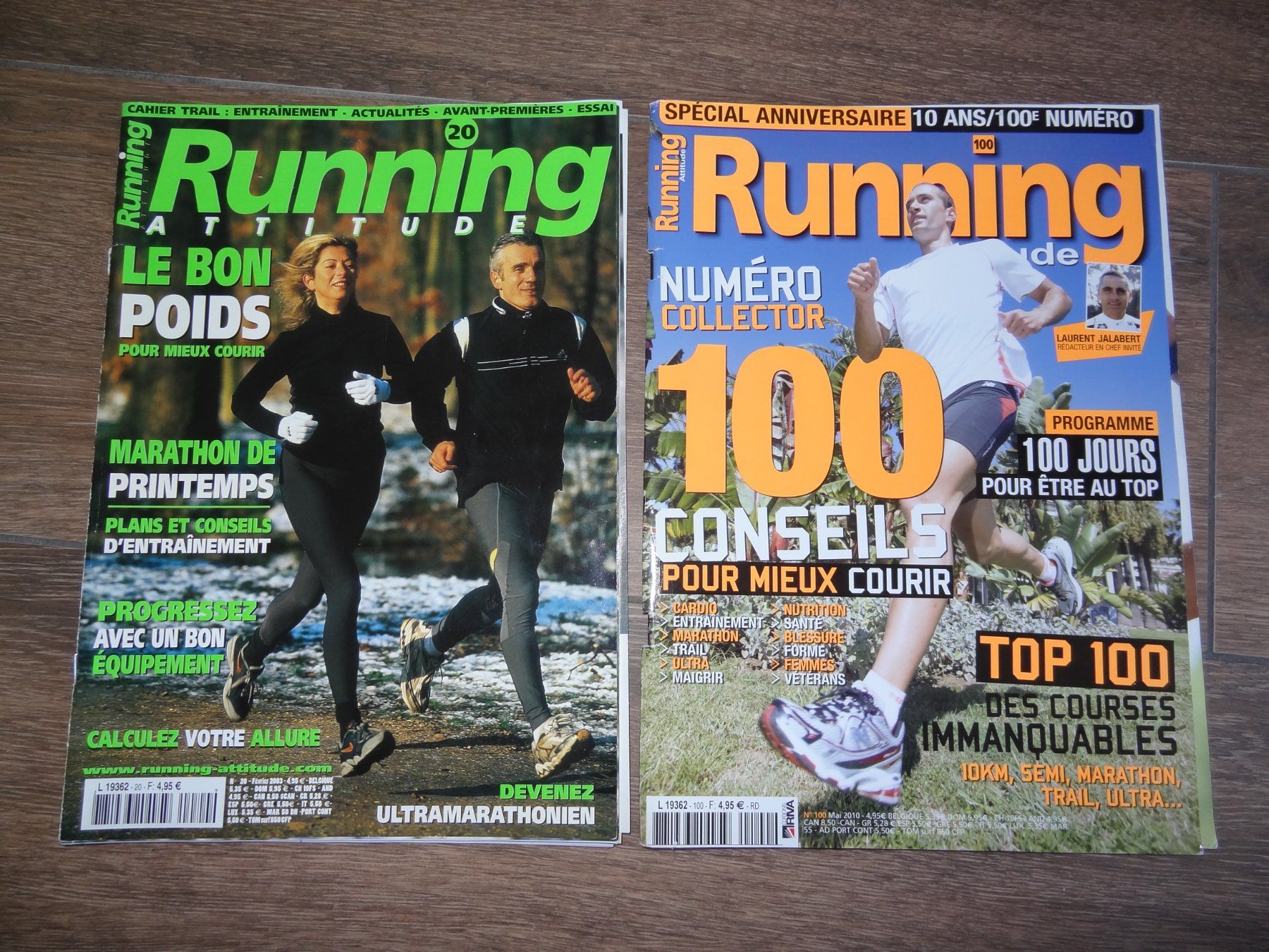 Riviste & Magazine: 2 Magazines Running Attitude Collection No. 20 & 100 – Usato da Satigny venduto da salvatore73