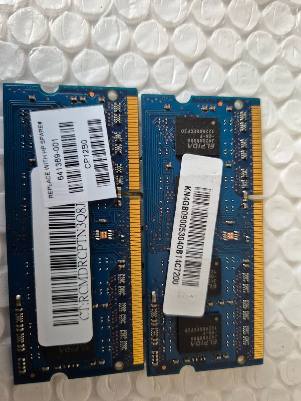 Memory / RAM: 2x4GB 1Rx8 PC3-12800S-11-10-B2 – Gebraucht aus Roggwil BE von GLDANI 1