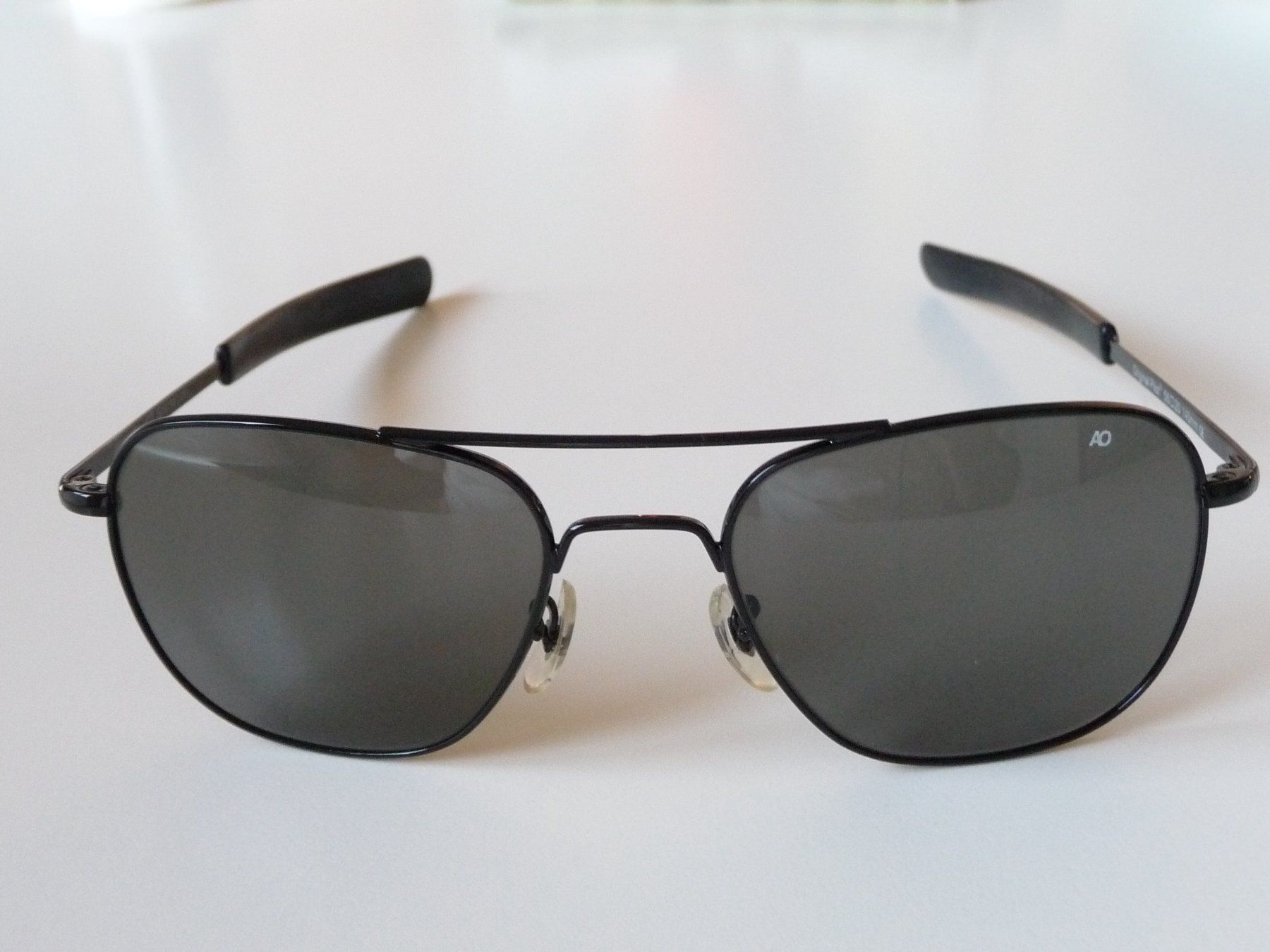Occhiali & Lenti: KLASSIKER American Optical Original Pilot 55mm black grau.Gl – Nuovo e nell'imballaggio originale da Winterthur venduto da ricofly 2