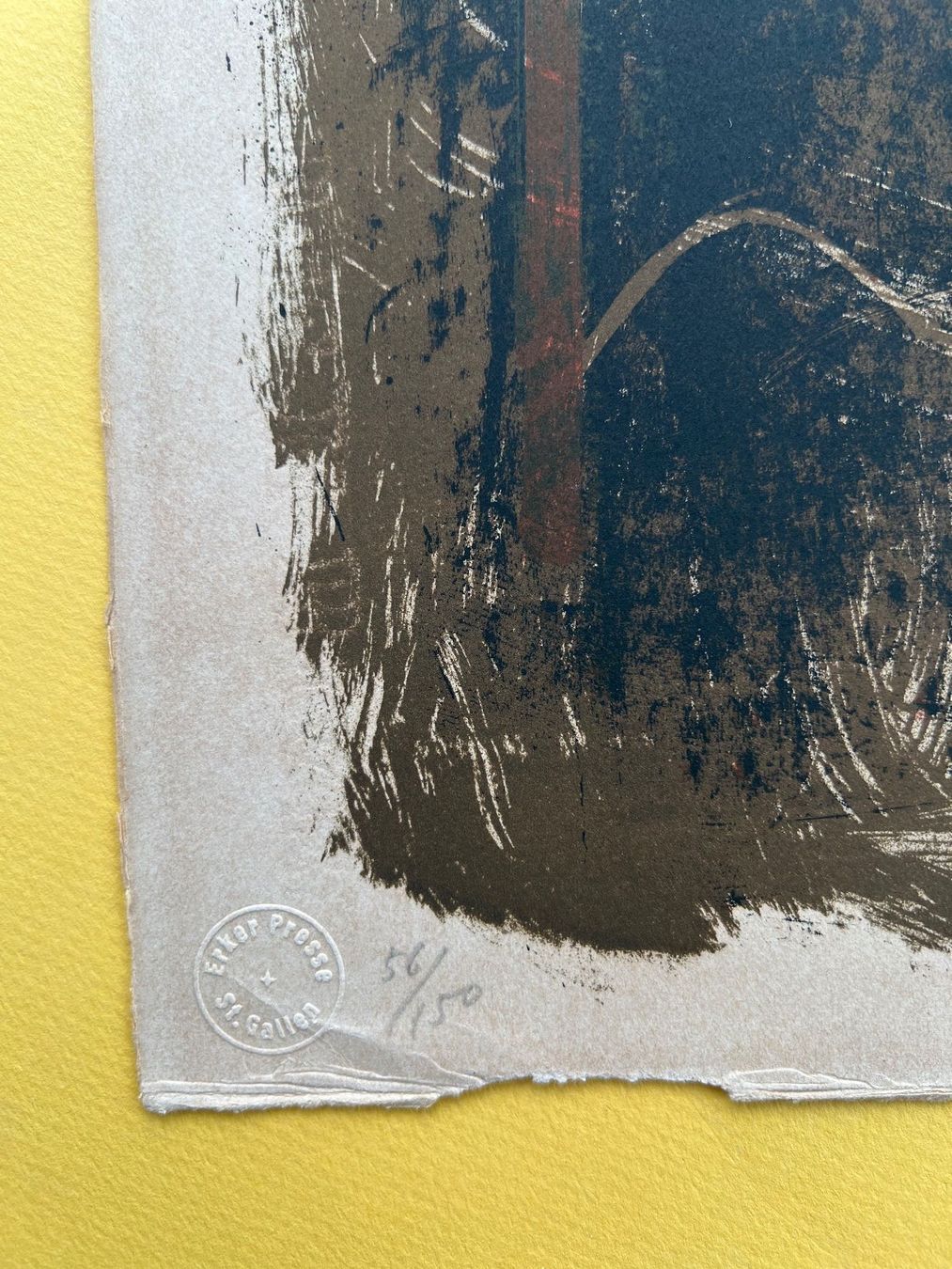 Grafica & Litografie: Antoni Tapies Original Farblithographie handsigniert 1963 – Usato da Adliswil venduto da bilderboerse-zuerich 2