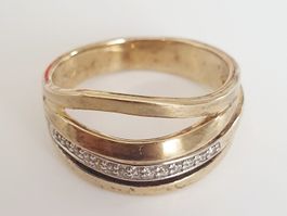 Silber Ring  925 mit Zirkonia, Gr. 18,2 mm